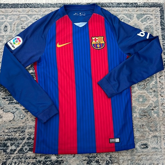 Mens FC Barcelona 2016 Authentic Dri-Fit Jersey | Size: Small, Color: Blue/Red - Picture 2 of 12